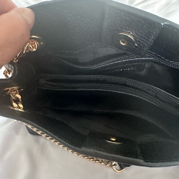 Michael Kors Black mini Shoulder Bag with Gold Accents - Picture 10 of 11